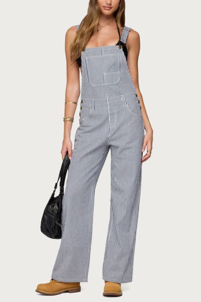 Edikted Tamsin Striped Overalls #4