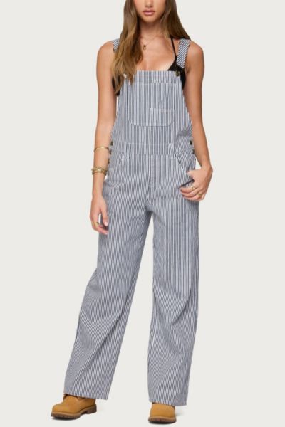 Edikted Tamsin Striped Overalls