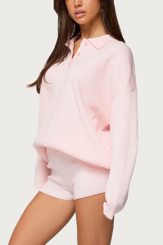 Edikted Lorie Ribbed Knit Shorts #1