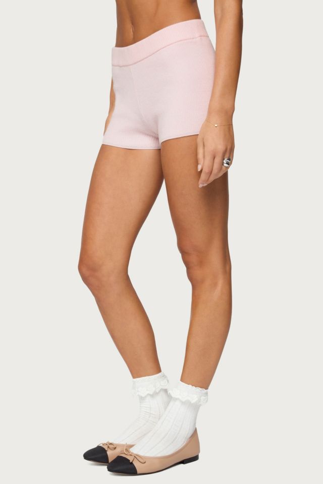 Edikted Lorie Ribbed Knit Shorts #2