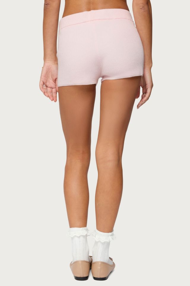 Edikted Lorie Ribbed Knit Shorts #3