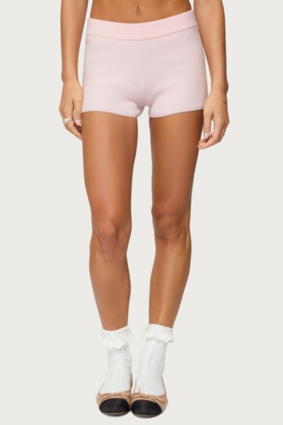 Edikted Lorie Ribbed Knit Shorts