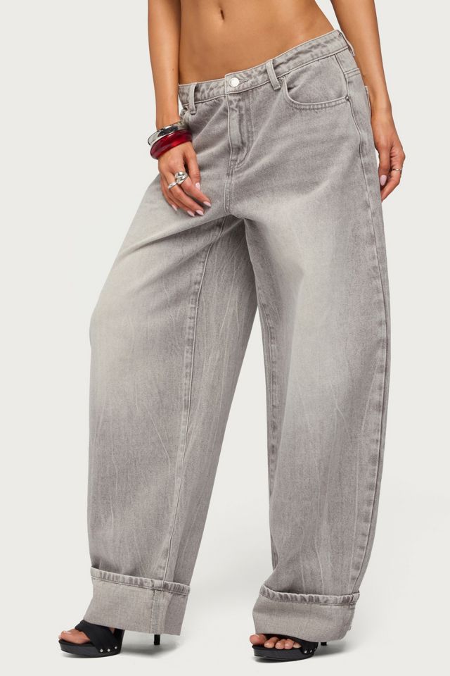 Edikted Kella Low Rise Baggy Jeans #1