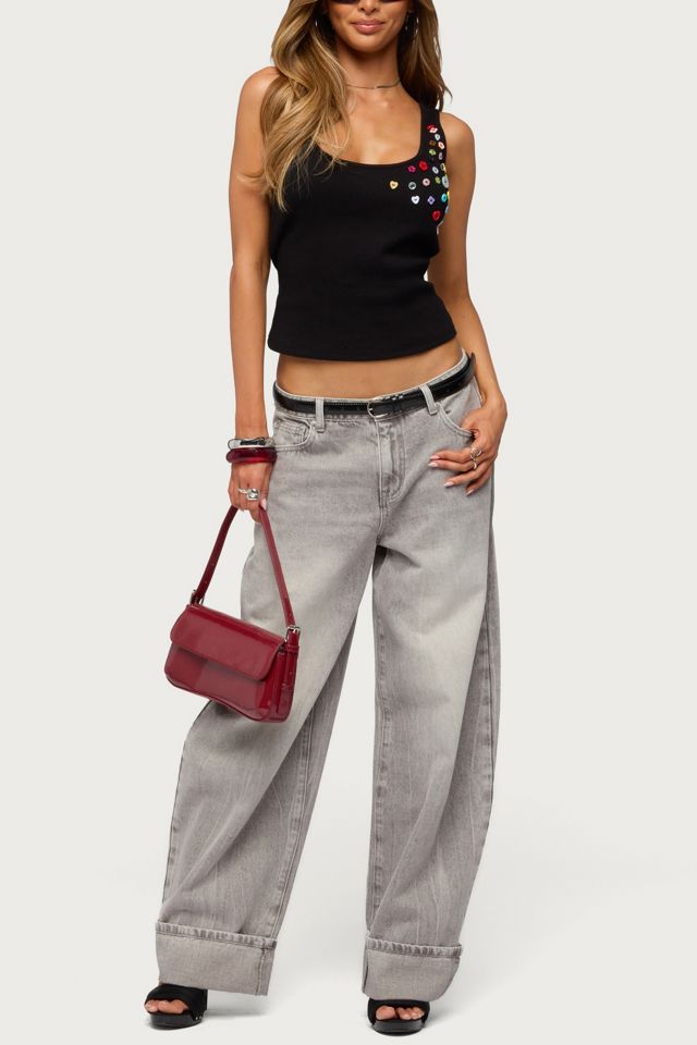Edikted Kella Low Rise Baggy Jeans #4