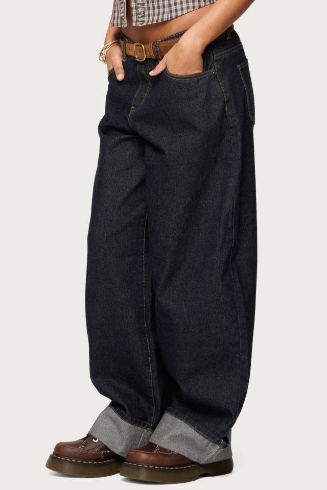 Edikted Kella Extra Oversized Low Rise Jeans #2