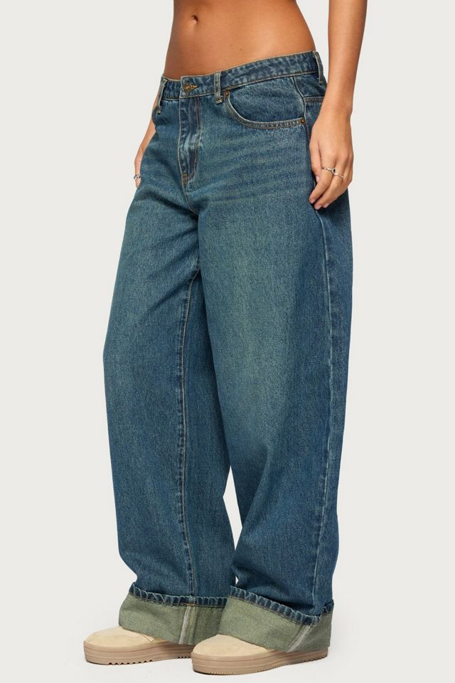 Edikted Kella Low Rise Baggy Jeans #3