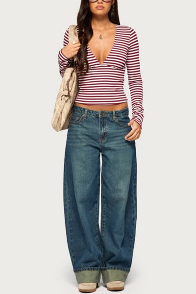Edikted Kella Low Rise Baggy Jeans