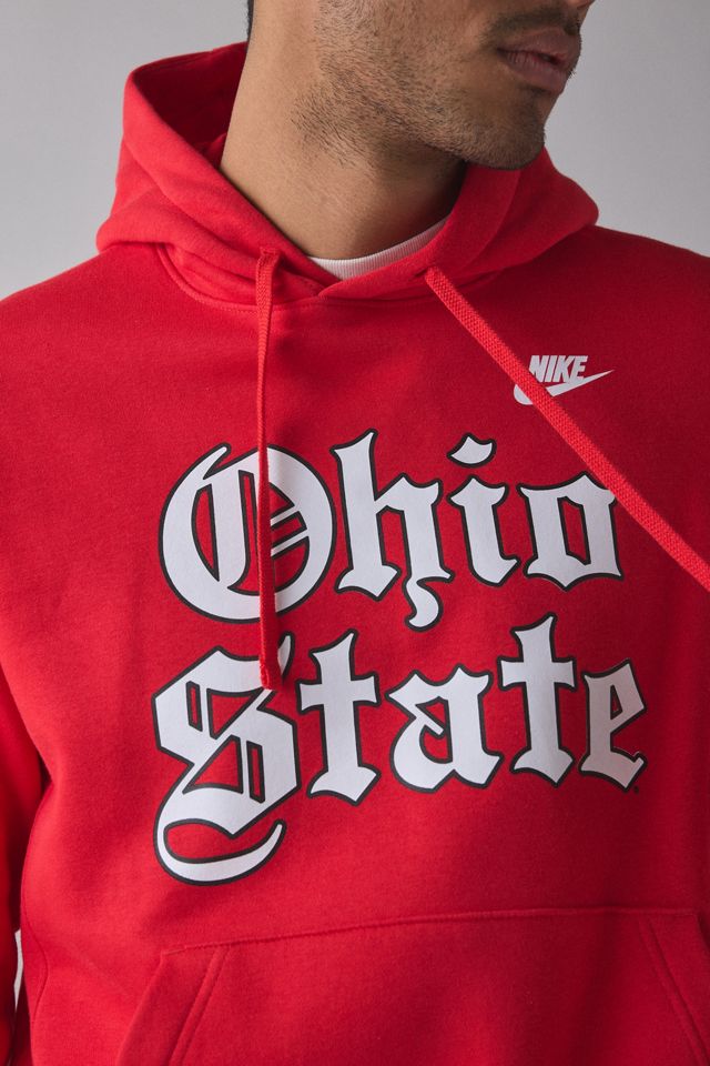 Sweat à capuchon Fanatics Université de l'État de l'Ohio Nike Old English Graphique #3