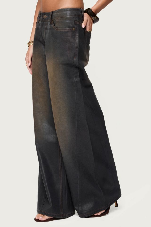 Edikted Oversized Mud Wash Low Rise Jeans #3