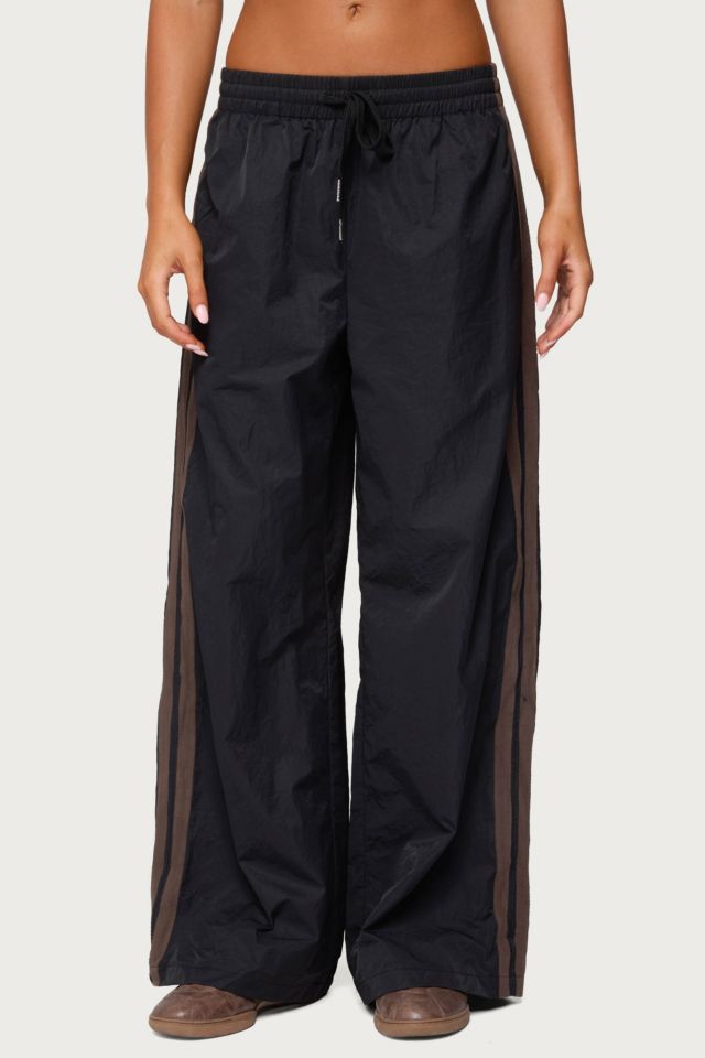 Edikted Kieran Stripey Nylon Track Pants #1