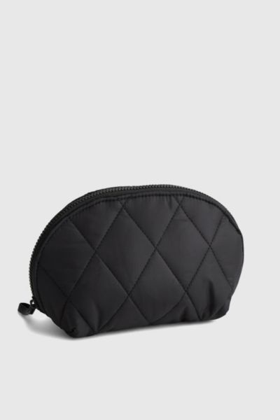 Vera Bradley Quilted Nylon Mini Dome Cosmetic Bag In Moonless Night, Women's At Urban Outfitters In Black