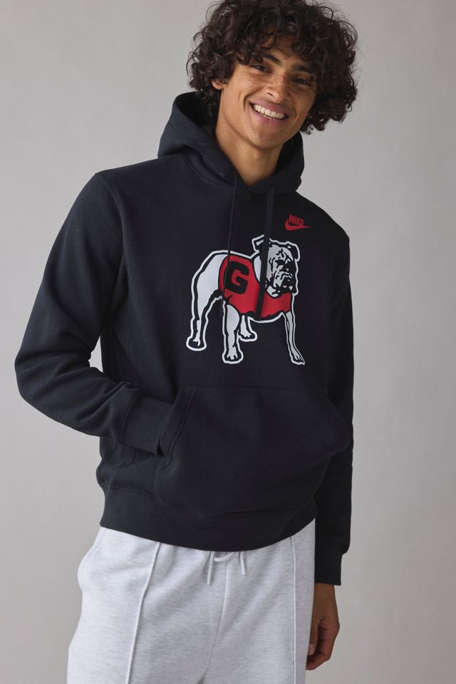 Fanatics Georgia Bulldogs Team Logo Graphic Nike Legacy Club Fleece Hoodie Sweatshirt #2