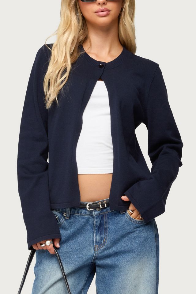 Edikted Jenie Split Front Knit Cardigan #3