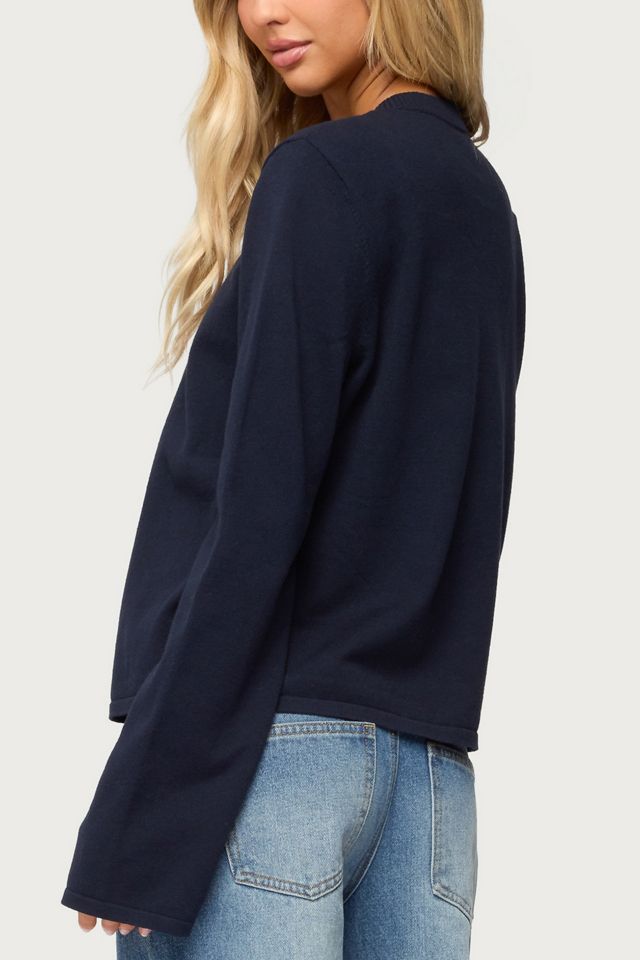 Edikted Jenie Split Front Knit Cardigan #4
