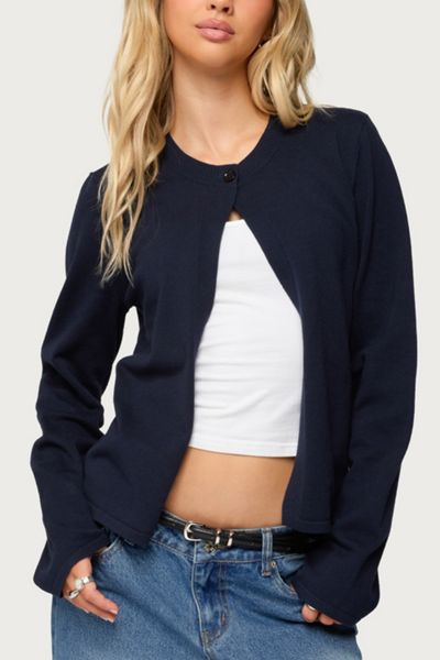 Edikted Jenie Split Front Knit Cardigan