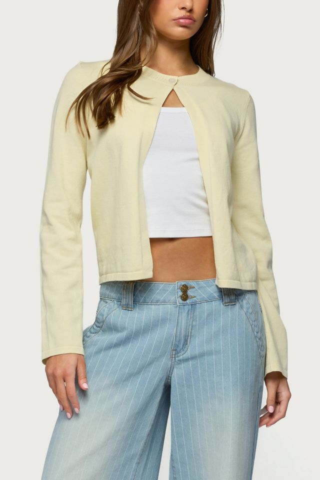 Edikted Jenie Split Front Knit Cardigan #3
