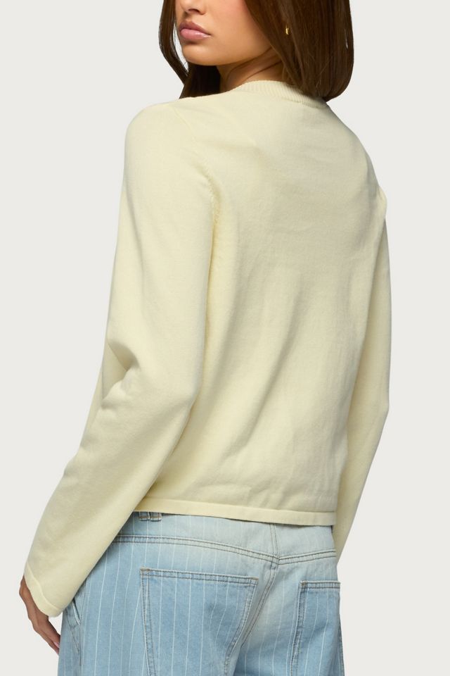 Edikted Jenie Split Front Knit Cardigan #4