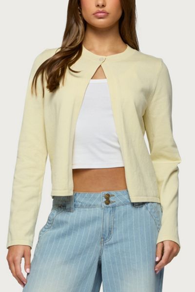 Edikted Jenie Split Front Knit Cardigan