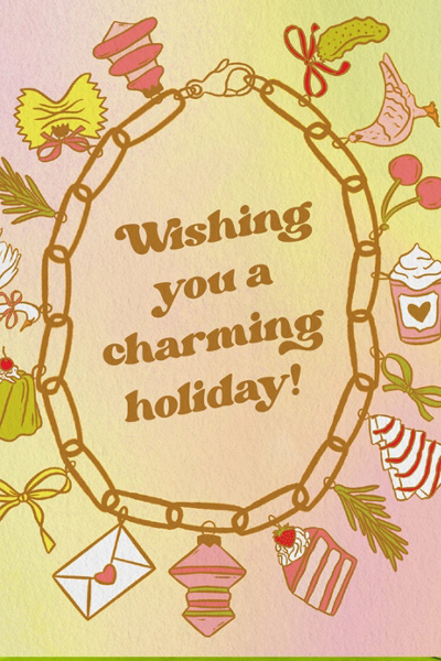 Boss Dotty Charm Bracelet Holiday Card