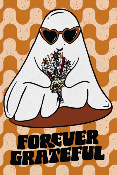 Boss Dotty Ghost Thank You Card