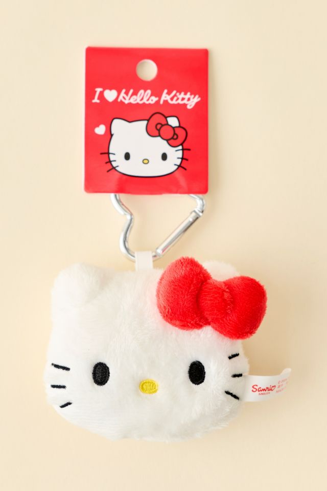 Sanrio Hello Kitty Face Mascot Classic Plushie Keychain #1