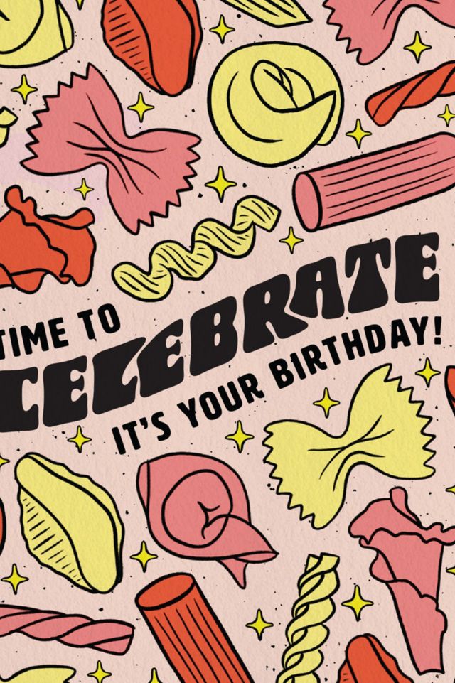 Boss Dotty Pasta Birthday Greeting Card #1