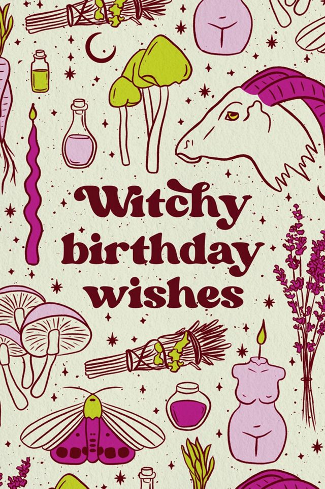 Boss Dotty Witchy Birthday Greeting Card #1