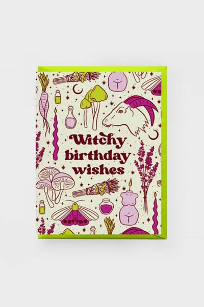 Boss Dotty Witchy Birthday Greeting Card
