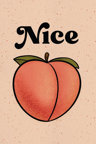 Boss Dotty Nice Butt Greeting Card