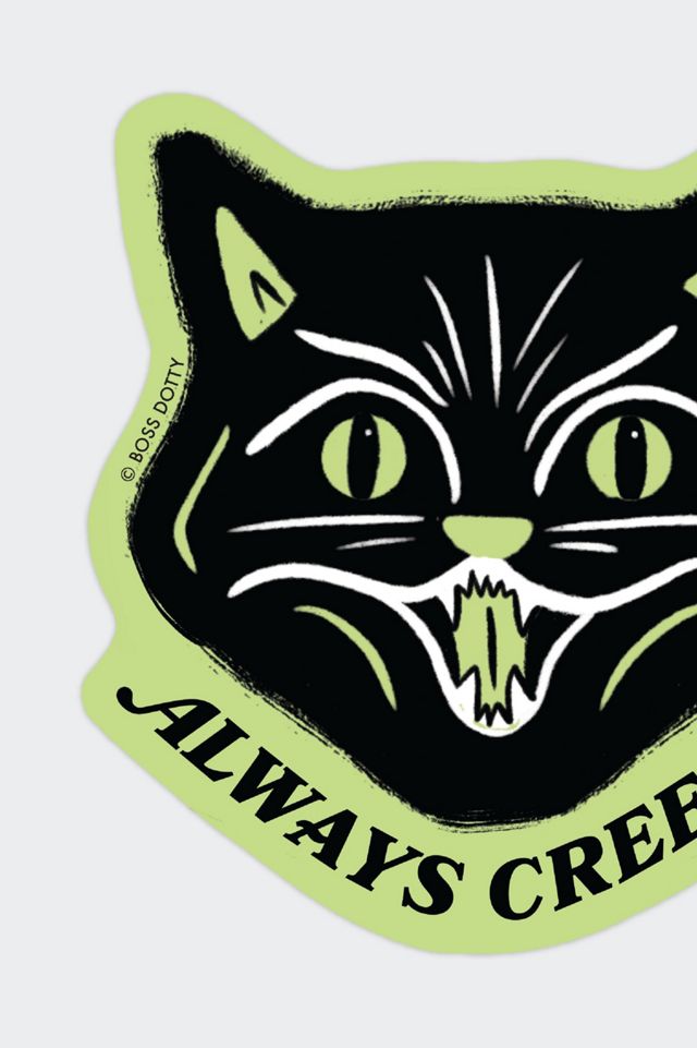 Boss Dotty Glow-In-The-Dark Cat Sticker #1