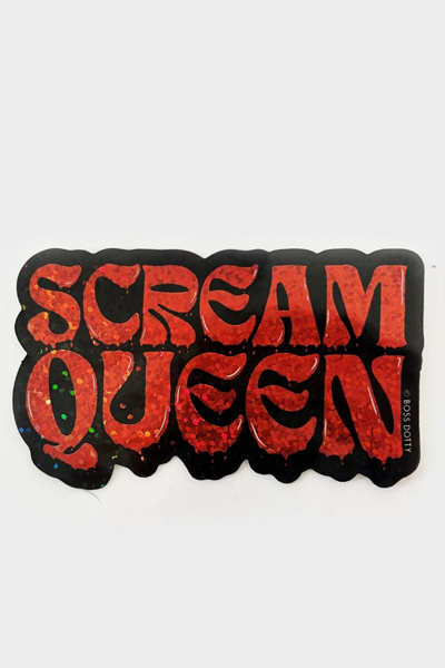 Boss Dotty Scream Queen Glitter Sticker