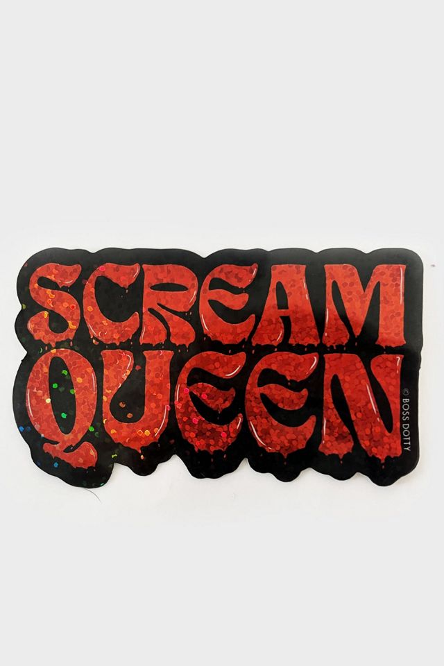 Boss Dotty Scream Queen Glitter Sticker #1