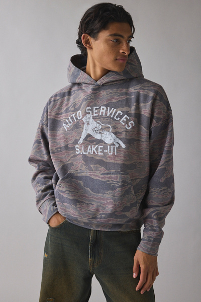 Salt Lake Auto Services Camo Graphic Hoodie Sweatshirt