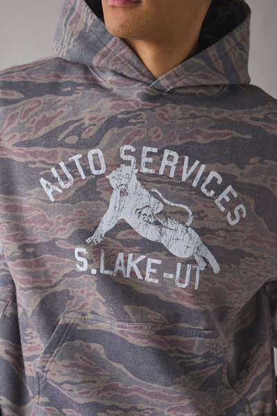 Salt Lake Auto Services Camo Graphic Hoodie Sweatshirt