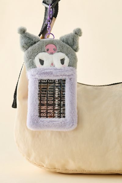 Sanrio Japan Originals Kuromi Porte-cartes porte-clés en peluche