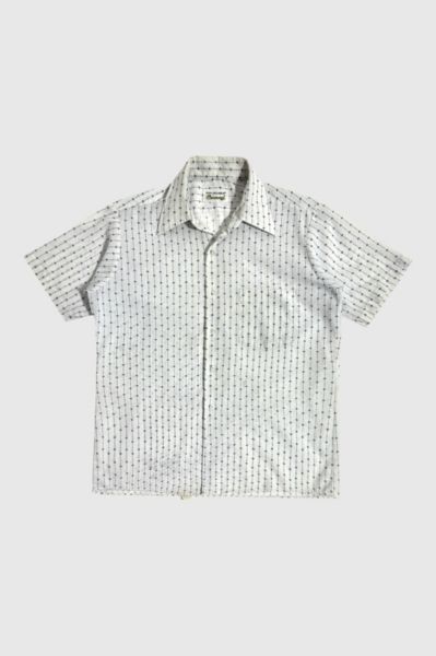 Vintage 1970's Van Huesen Century Fleur Stripe Print Shirt