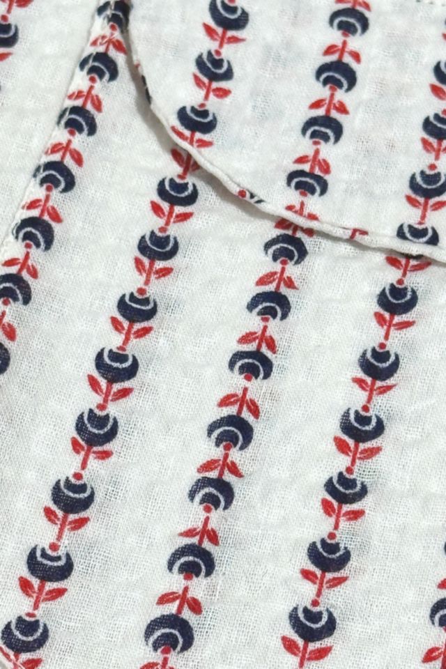 Vintage 1960's Floral Printed Seersucker Summer Set #4
