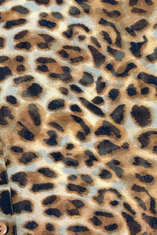 Vintage 1990's Leopard Print  Shirt #1