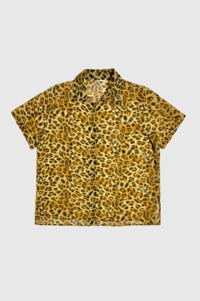 Vintage 1990's Leopard Print  Shirt