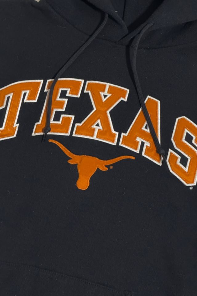 Vintage 1990's Texas Lettered Russell Brushed Hoodie Sweatshirt #1