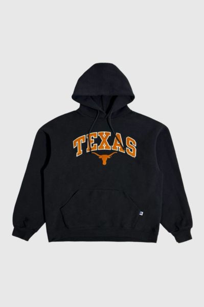 Vintage 1990's Texas Lettered Russell Brushed Hoodie Sweatshirt