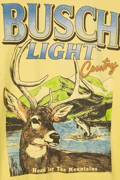 Junk Food Busch Light Deer Flea Market Tee