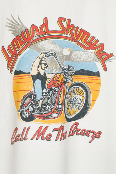 Junk Food Lynyrd Skynyrd Call Me the Breeze Flea Market Tee