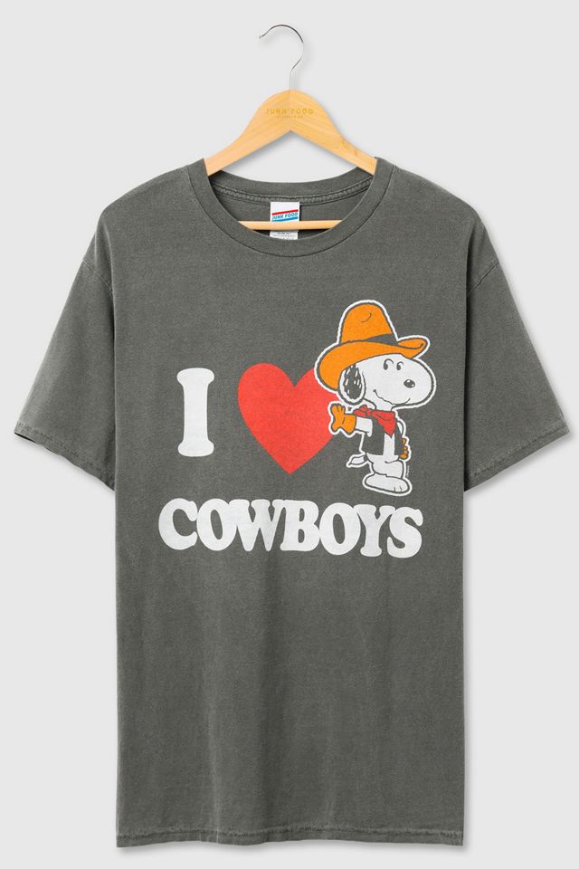 Junk Food I Love Cowboy Snoopy Flea Market Tee #2