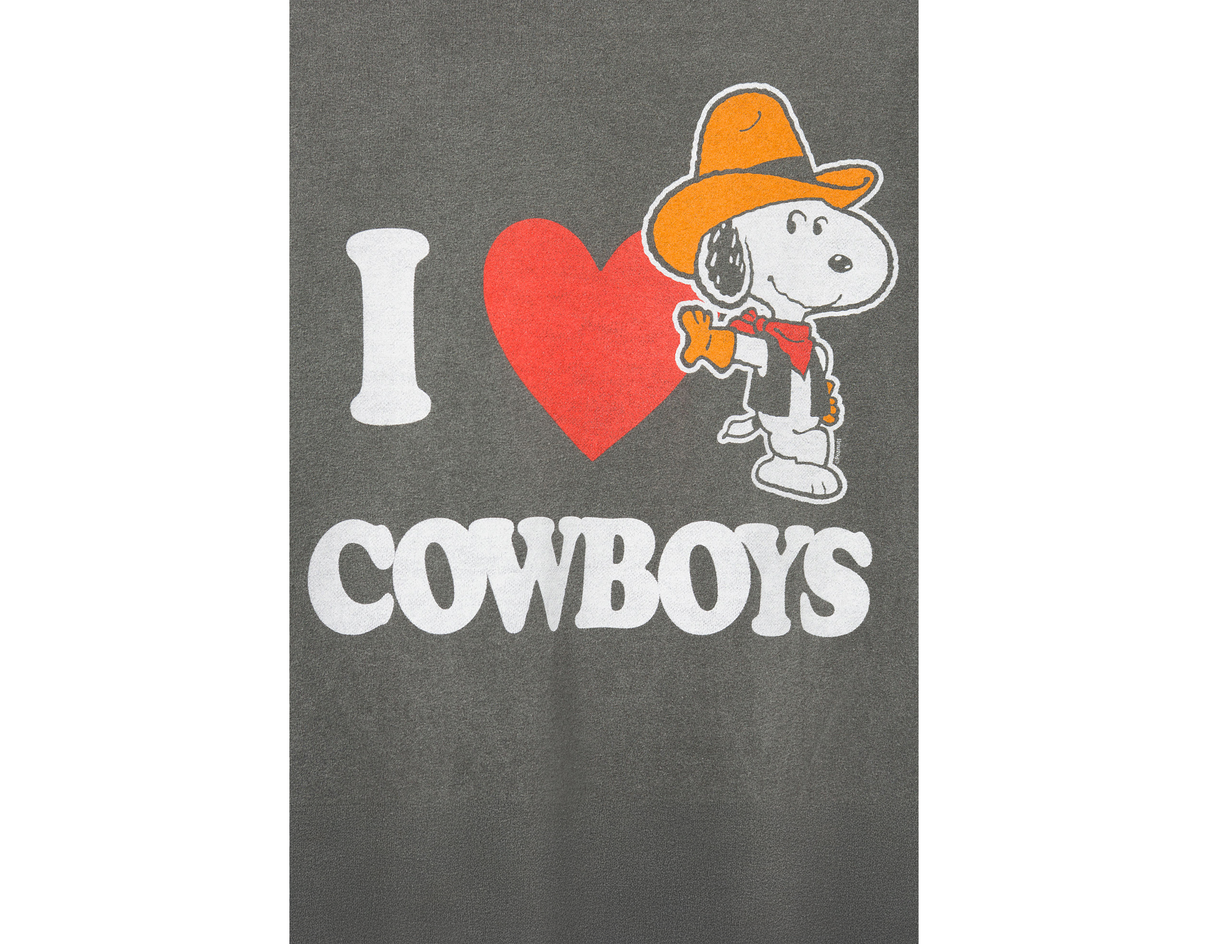 Junk Food I Love Cowboy Snoopy Flea Market Tee