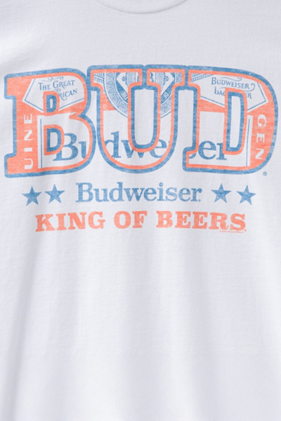 Junk Food Budweiser King of Beers Flea Market Tee