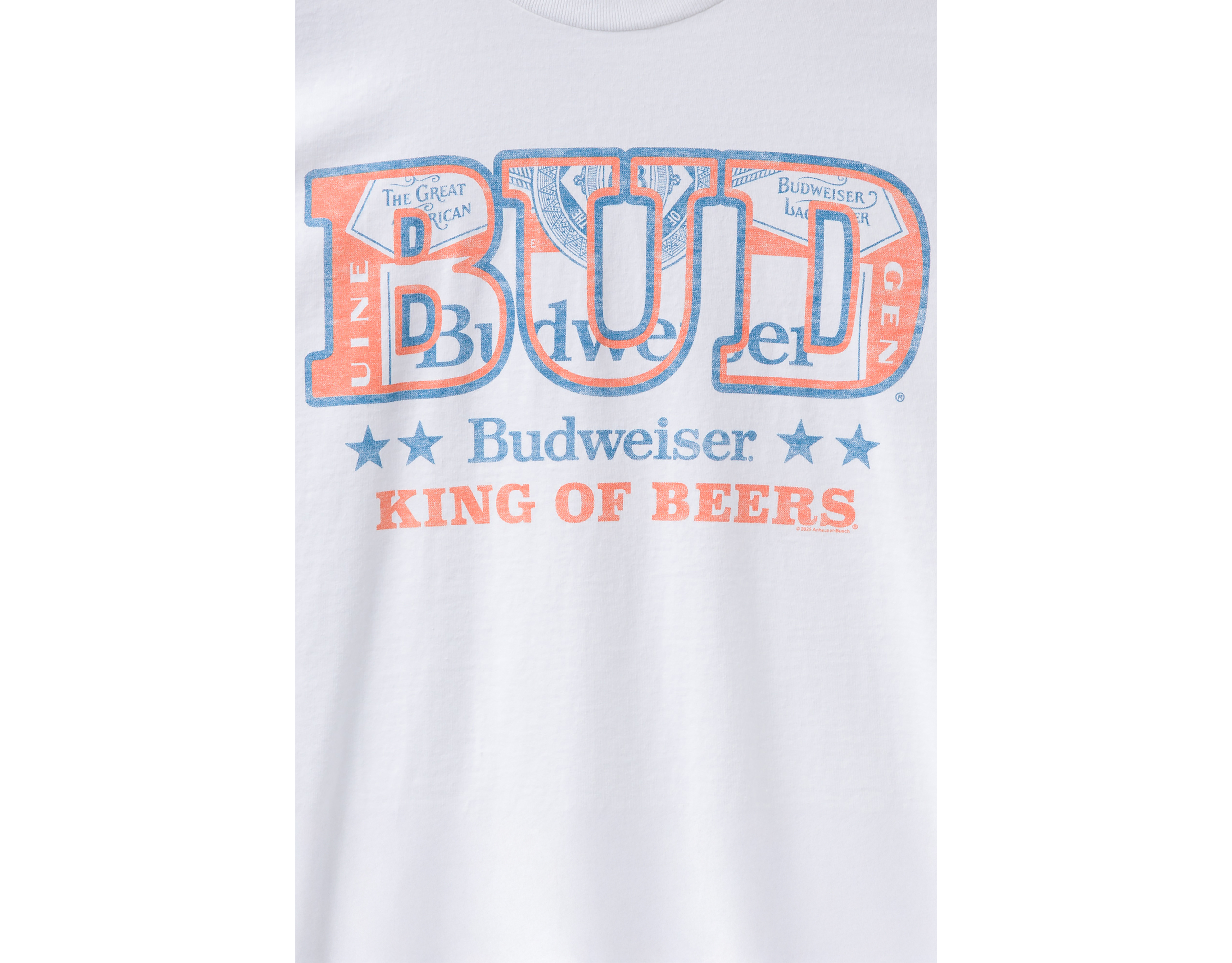Junk Food Budweiser King of Beers Flea Market Tee