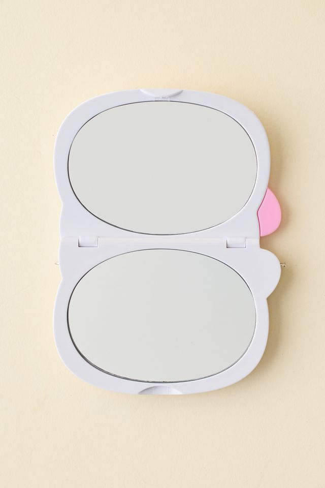 Sanrio Japan Originals Hello Kitty Shaped Compact Mirror Keychain #1