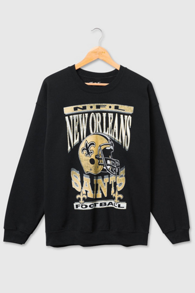 Junk Food NFL Helmet Flea Market Crew Neck Sweatshirt in New Orleans Saints Fleece, Men’s at Urban Outfitters