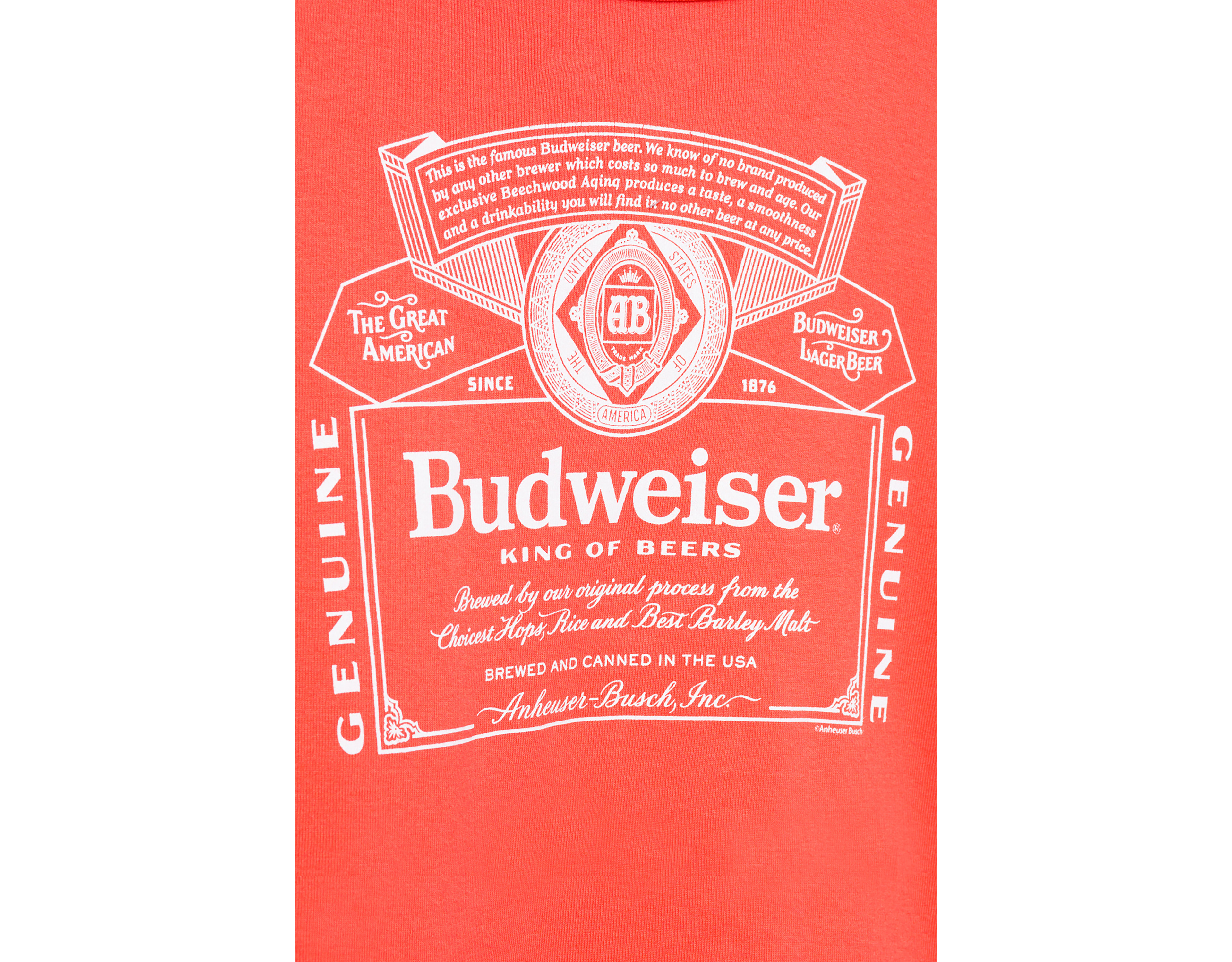 Junk Food Budweiser Label Baby Tee